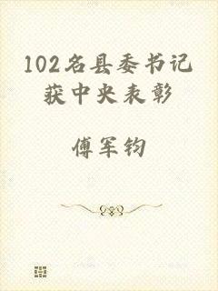 102名县委书记获中央表彰
