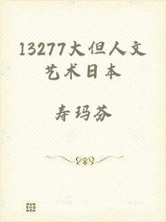13277大但人文艺术日本