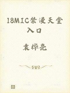 18MIC禁漫天堂入口