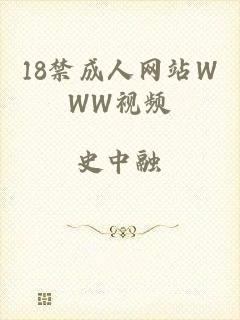 18禁成人网站WWW视频