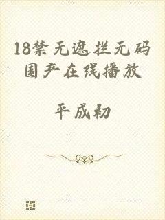 18禁无遮拦无码国产在线播放