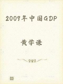 2009年中国GDP