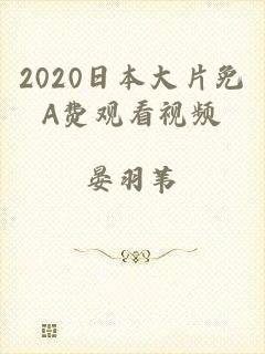 2020日本大片免A费观看视频