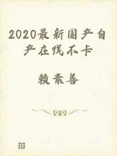 2020最新国产自产在线不卡