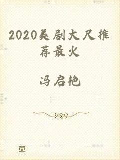 2020美剧大尺推荐最火