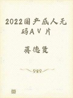 2022国产成人无码AⅤ片