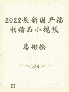 2022最新国产福利精品小视频