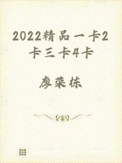 2022精品一卡2卡三卡4卡