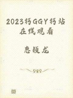 2023钙GGY钙站在线观看
