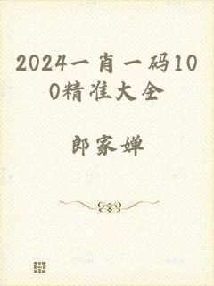 2024一肖一码100精准大全