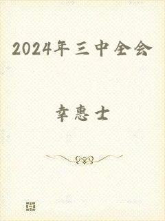 2024年三中全会