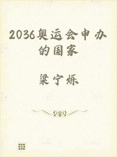 2036奥运会申办的国家
