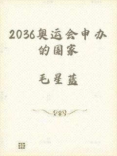 2036奥运会申办的国家