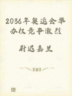 2036年奥运会举办权竞争激烈