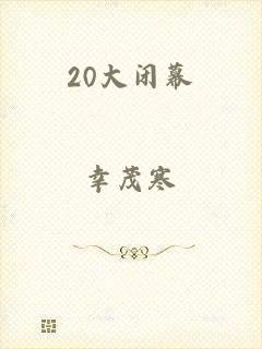 20大闭幕