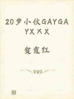 20岁小伙GAYGAYXⅩX