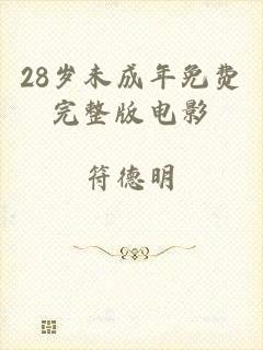 28岁未成年免费完整版电影