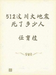 512汶川大地震死了多少人