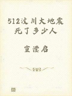 512汶川大地震死了多少人