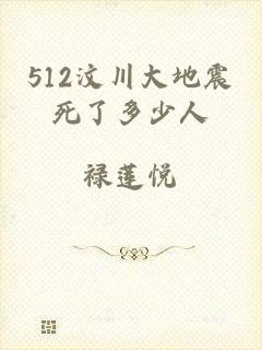 512汶川大地震死了多少人