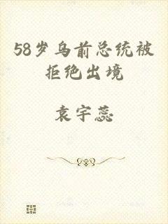 58岁乌前总统被拒绝出境