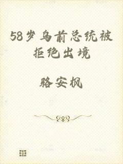 58岁乌前总统被拒绝出境