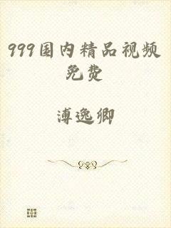 999国内精品视频免费