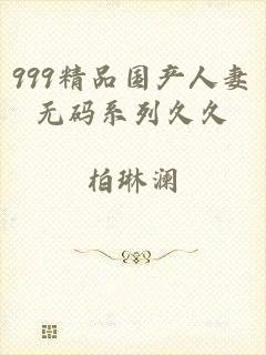 999精品国产人妻无码系列久久