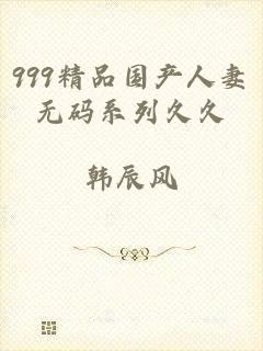 999精品国产人妻无码系列久久