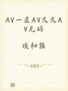 AV一区AV久久AV无码