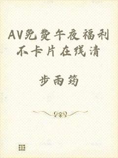AV免费午夜福利不卡片在线清