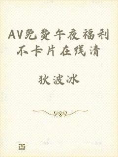 AV免费午夜福利不卡片在线清