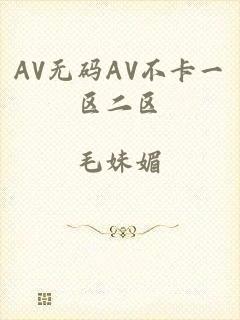 AV无码AV不卡一区二区