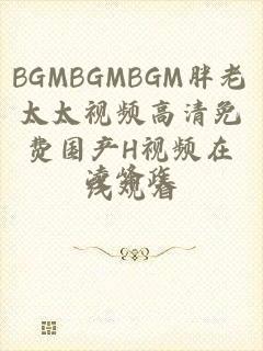 BGMBGMBGM胖老太太视频高清免费国产H视频在线观看