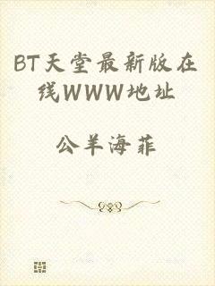 BT天堂最新版在线WWW地址