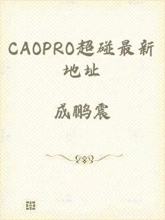 CAOPRO超碰最新地址