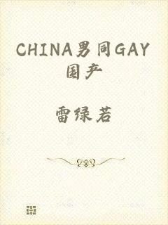 CHINA男同GAY国产