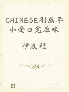 CHINESE刚成年小受口完原味