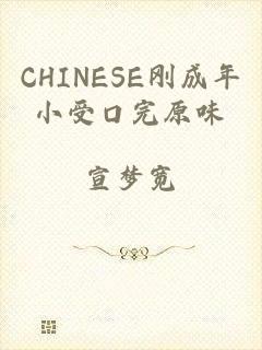 CHINESE刚成年小受口完原味