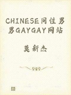 CHINESE同性男男GAYGAY网站