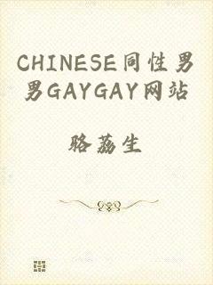 CHINESE同性男男GAYGAY网站