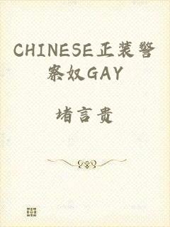 CHINESE正装警察奴GAY