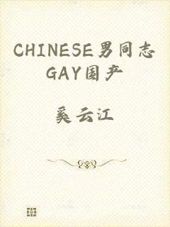 CHINESE男同志GAY国产