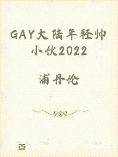 GAY大陆年轻帅小伙2022