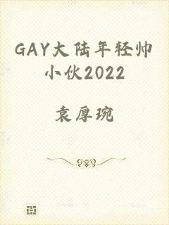 GAY大陆年轻帅小伙2022