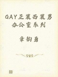 GAY正装西装男办公室系列