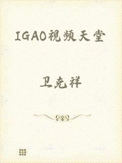IGAO视频天堂
