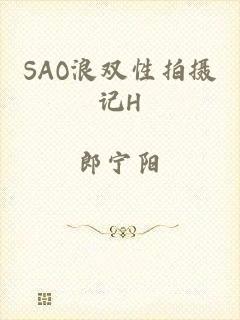 SAO浪双性拍摄记H