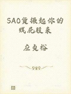 SAO货撅起你的贱屁股来