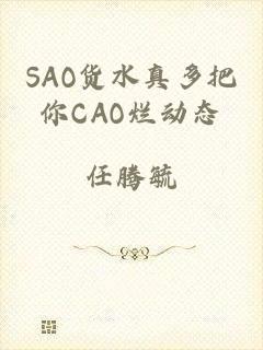 SAO货水真多把你CAO烂动态
